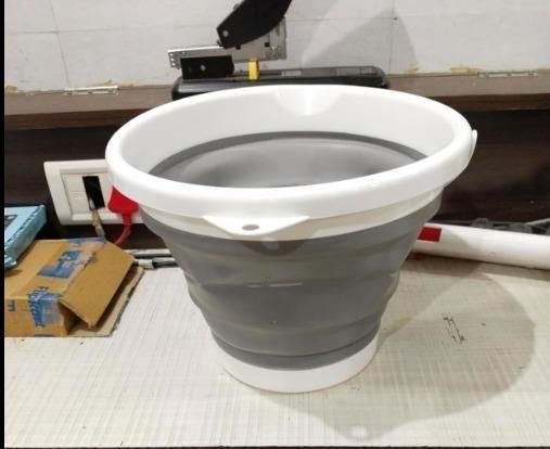 PVC Coated Collapsible Foldaway Bucket(Assorted Colors)