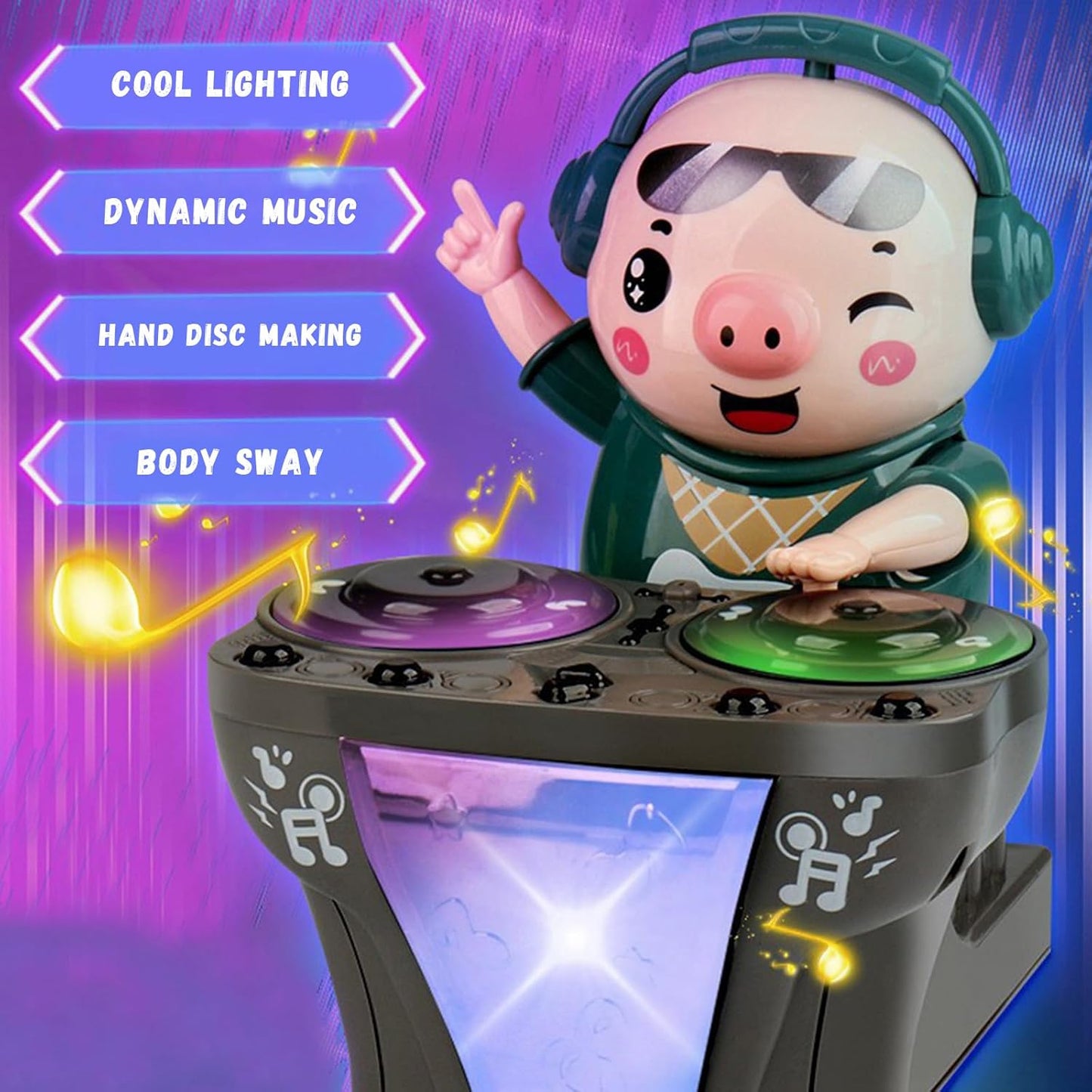 DJ Swinging Pig Toy