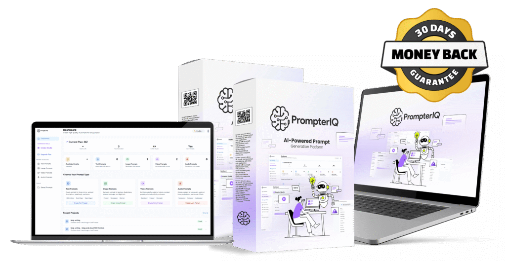 PrompterIQ to build, sell, and scale high-converting AI prompts without writing a word