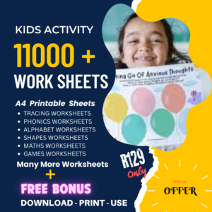 11K+ KIDS WORKSHEETS + Bonuses-Download-Print-Use