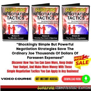 Surefire Negotiation Tactics (Video Course)